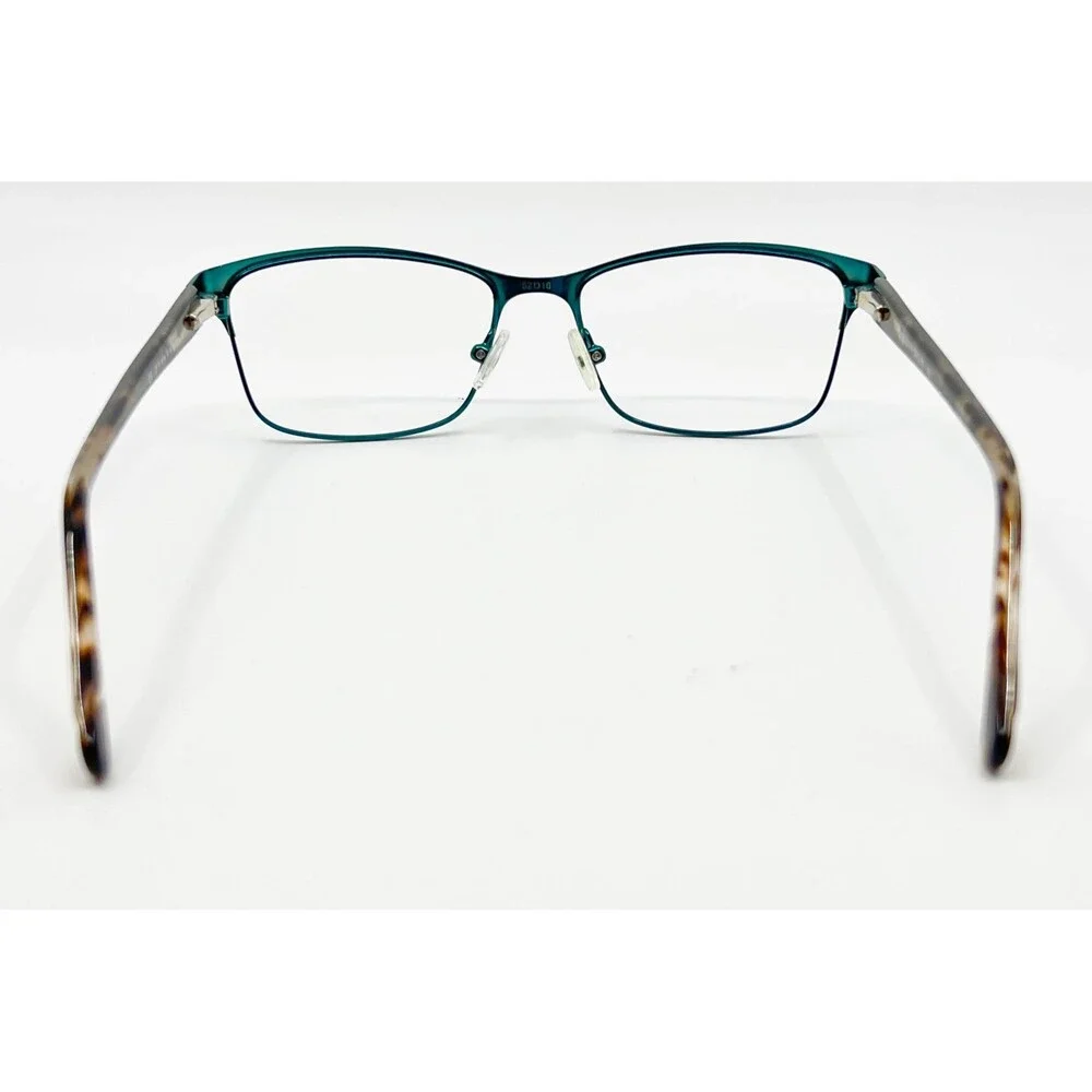 Phoebe Eyeglasses Women Teal Blue Rhinestone Accents 52-16-135